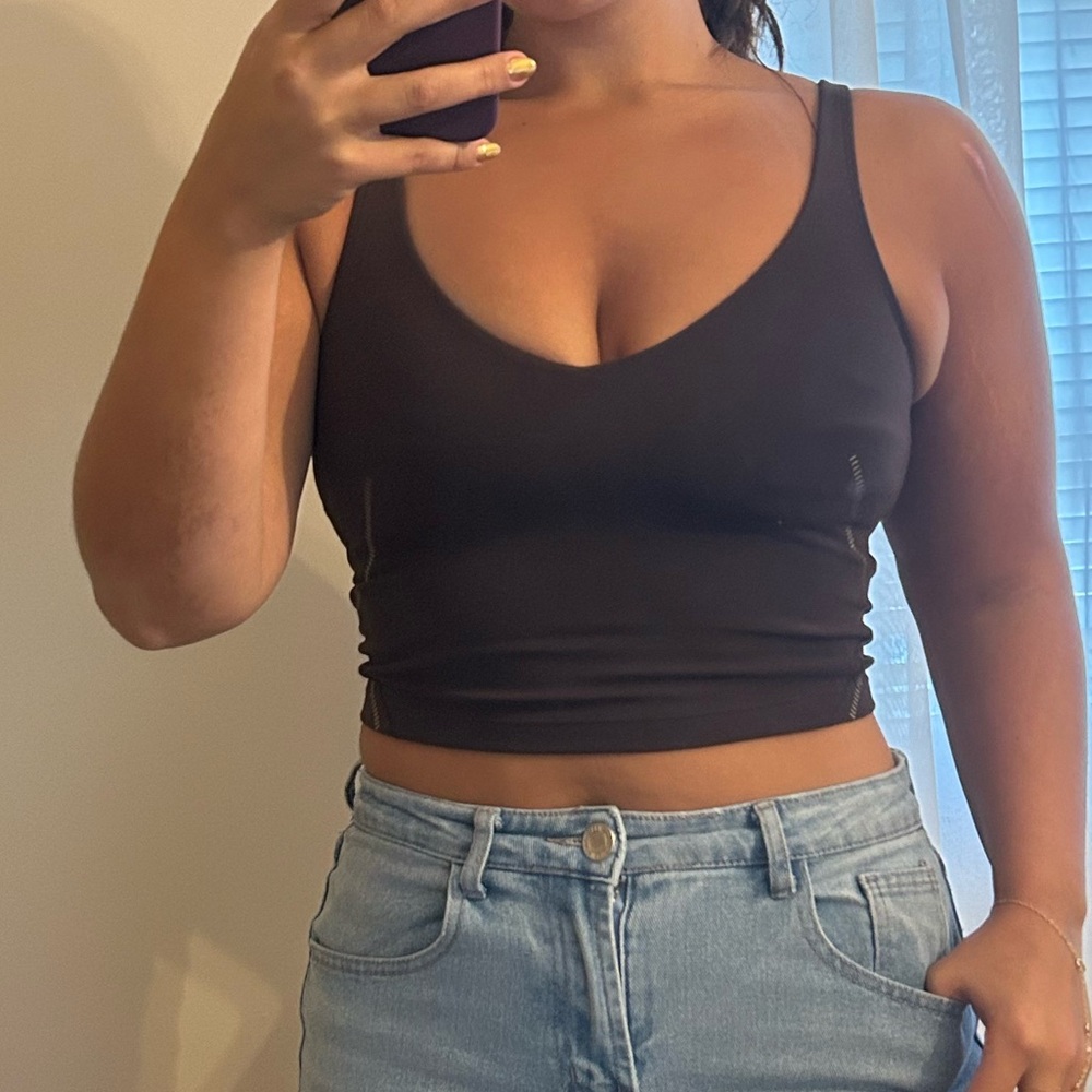 Lululemon brown tank top size 8